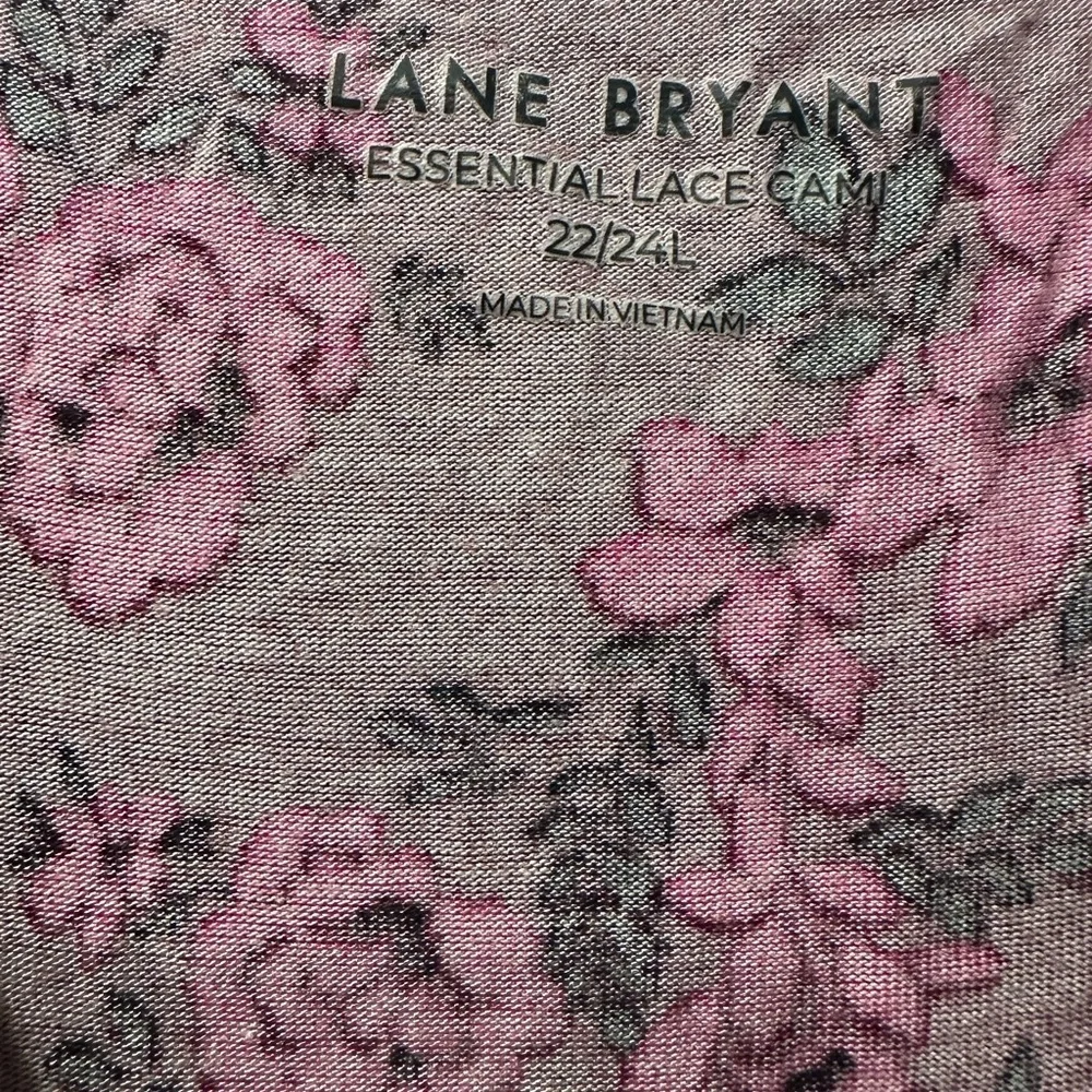 Lane Bryant Floral Lace Trim Cami - Picture 7 of 8